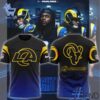 The latest design trend captured perfectly in 1 Los Angeles Rams 2025 NFL Rivalries Midnight Mode T shirt.