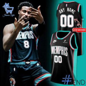 Fresh seasonal style featuring Memphis Grizzlies Classic Edition Basketball Jersey.