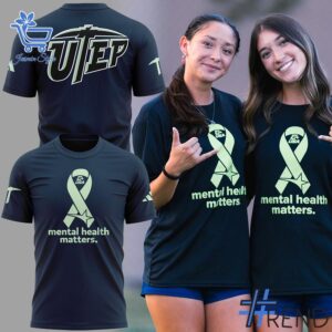 Fresh seasonal style featuring Mental Health Matters at UTEP Tshirt.