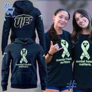 Fresh seasonal style featuring Mental Health Matters at UTEP Tshirt.