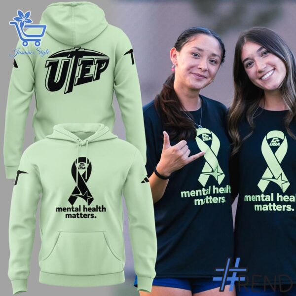 Fresh seasonal style featuring Mental Health Matters at UTEP Tshirt.