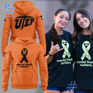 Fresh seasonal style featuring Mental Health Matters at UTEP Tshirt.