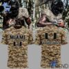 Eye-catching 1 Miami Hurricanes Football Camo 2025 T Shirt designed to upgrade your everyday outfit.