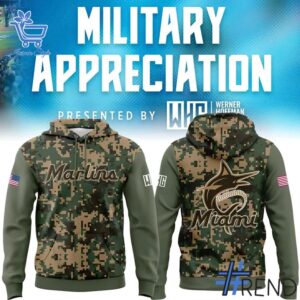 The latest design trend captured perfectly in 1 Miami Marlins Military Appreciation 2025 Hoodie.