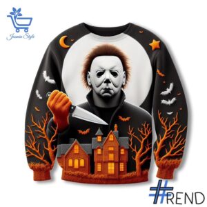Michael Myers Halloween Sweatshirt brings a fresh edge to your everyday outfit.