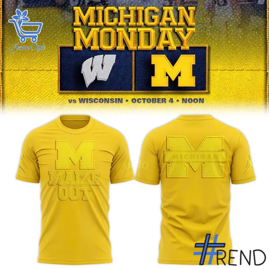 High-quality 1 Michigan Football Maize Out 2025 Shirt that brings your outfit to life.