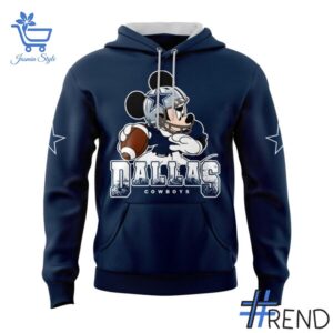 Fresh seasonal style featuring Mickey Mouse Dallas Cowboys Hoodie.