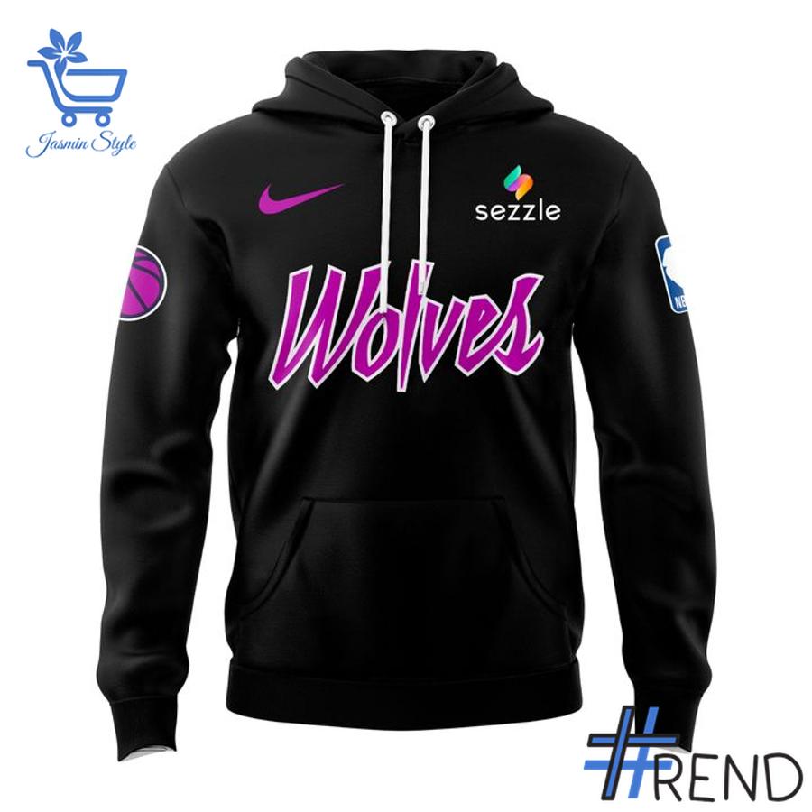 Eye-catching 2 Minnesota Timberwolves 2025 City Edition Hoodie designed to upgrade your everyday outfit.