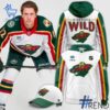 Premium quality and sleek design of Minnesota Wild White th Anniversary Hoodie.