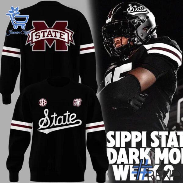 Premium quality and sleek design of Mississippi State Dark Mode Shirt.