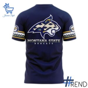 Eye-catching 3 Montana State Football 2025 Native American Heritage Month T shirt designed to upgrade your everyday outfit.