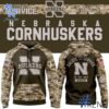 Sleek 1 Nebraska Cornhuskers football Camo 2025 Salute To Service Hoodie that complements both casual and streetwear styles.