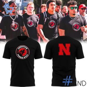 A timeless essential that elevates every outfit: 1 Nebraska Huskers Operation Fenrir Wolf Shirt.