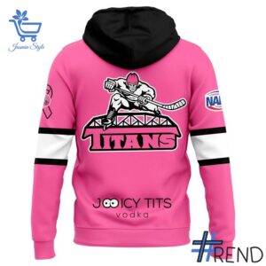 Sleek 3 New Jersey Titans 2025 Hockey Fights Cancer Hoodie with bold design accents and flawless fit.