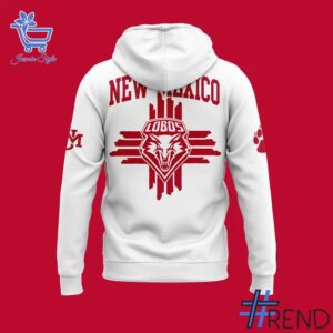 Eye-catching 3 New Mexico Lobos Football Old School Hoodie designed to upgrade your everyday outfit.