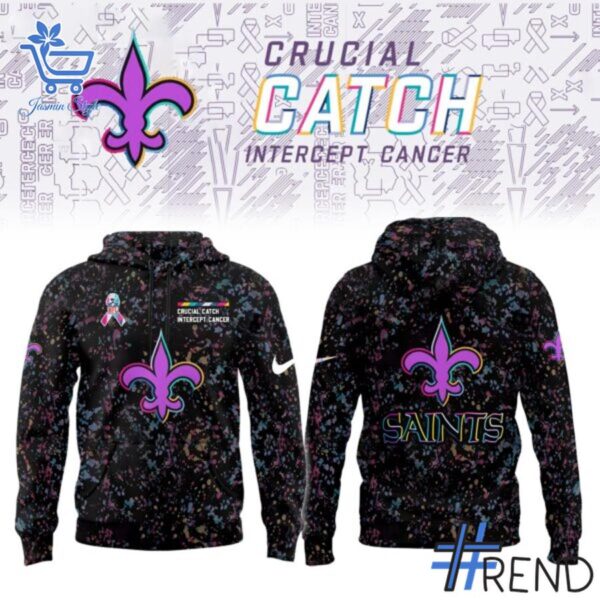 The latest design trend captured perfectly in 1 New Orleans Saints NFL Crucial Catch 2025 Hoodie.