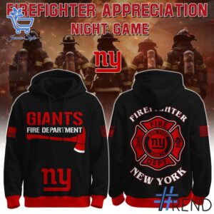 The latest design trend captured perfectly in 1 New York Giants Firefighter Appreciation Night 2025 Hoodie.