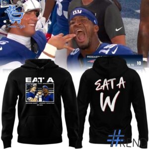 High-quality 1 New York Giants Jameis Winston Jaxson Dart Eat a W Hoodie that brings your outfit to life.