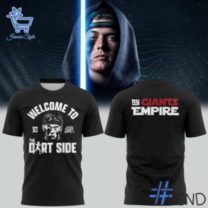 High-quality 1 New York Giants Jaxson Dart Welcome to the Dart Side T Shirt that brings your outfit to life.