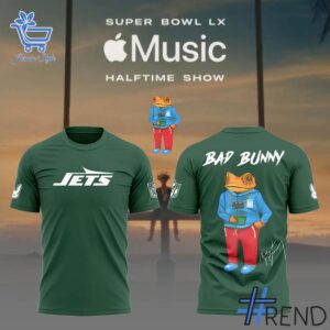 New York Jets Bad Bunny Super Bowl LX Shirt brings a fresh edge to your everyday outfit.