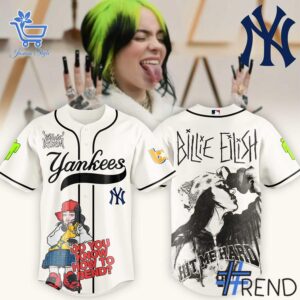 Fresh seasonal style featuring New York Yankees Billie Eilish Baseball Jersey.