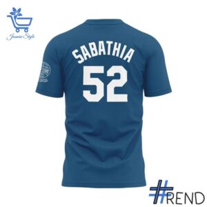 High-quality 3 New York Yankees Sabathia Wordmark T Shirt that brings your outfit to life.