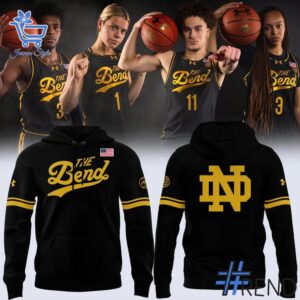 A timeless essential that elevates every outfit: 1 Notre Dame Fighting Irish The Bend Hoodie.