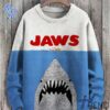 Eye-catching 1 Ocean Killer Shark Jaws Sweater designed to upgrade your everyday outfit.