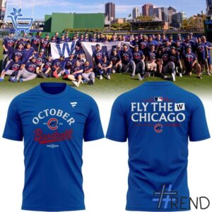 Fresh seasonal style featuring October Baseball Post Season Chicago Cubs Hoodie.