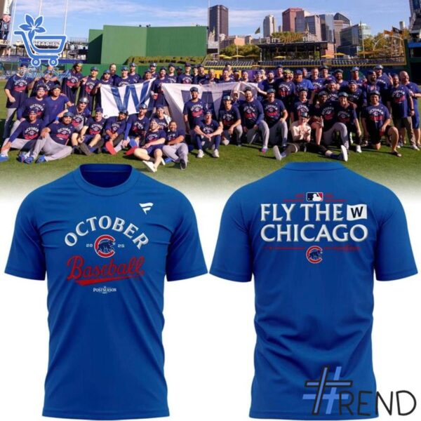 Fresh seasonal style featuring October Baseball Post Season Chicago Cubs Hoodie.