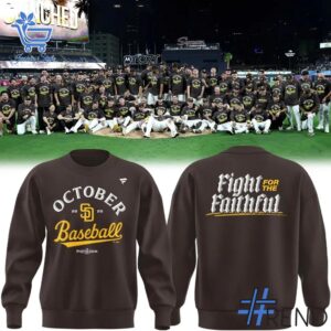 Premium quality and sleek design of October Baseball Post Season San Diego Padres Hoodie.