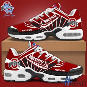 Sleek 1 Ohio State Buckeyes Football Air Max TN Shoes with bold design accents and flawless fit.