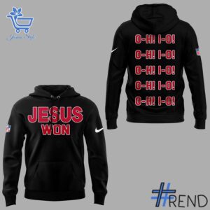 Premium quality and sleek design of Ohio State Buckeyes Jesus Won Hoodie.