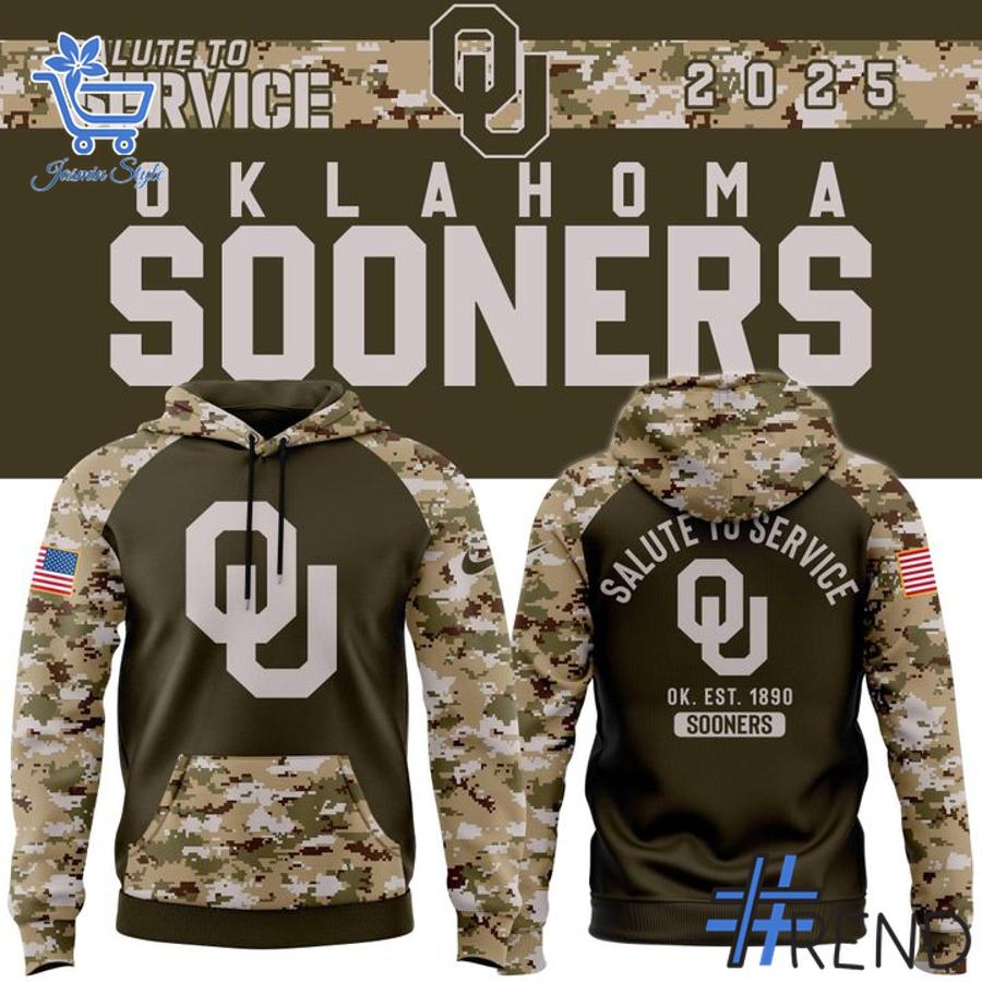Sleek 2 Oklahoma Football 2025 Salute To Service Shirt that complements both casual and streetwear styles.