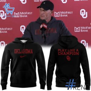 A timeless essential that elevates every outfit: 1 Oklahoma Sooners Play Like a Champion 2025 Hoodie.