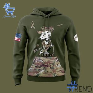 High-quality 2 Ole Miss Football 2025 Military Appreciation Hoodie that brings your outfit to life.