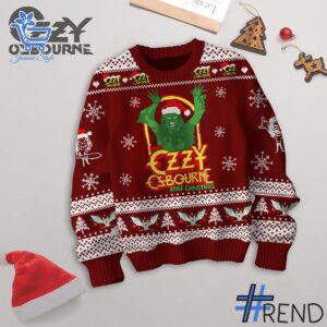 Ozzy Osbourne Grinch Stole Christmas Sweater brings a fresh edge to your everyday outfit.