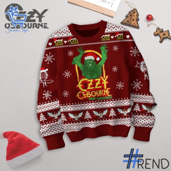 Ozzy Osbourne Grinch Stole Christmas Sweater brings a fresh edge to your everyday outfit.