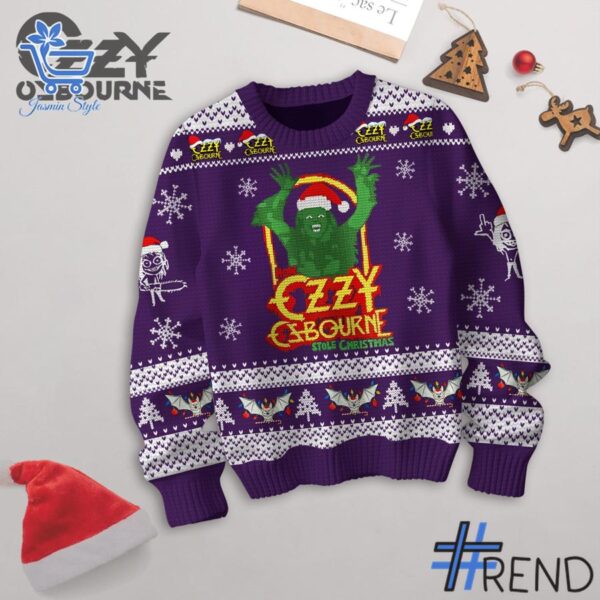 Ozzy Osbourne Grinch Stole Christmas Sweater brings a fresh edge to your everyday outfit.