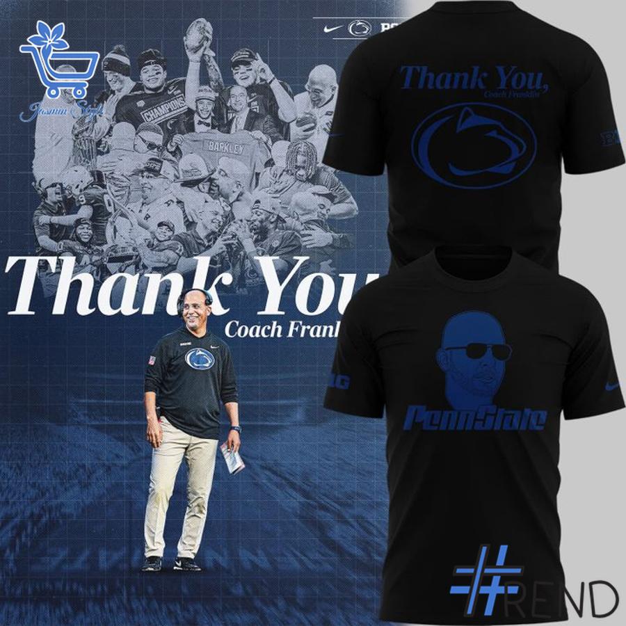 A timeless essential that elevates every outfit: 3 Penn State Nittany Lions Coach Franklin Thank You Hoodie.