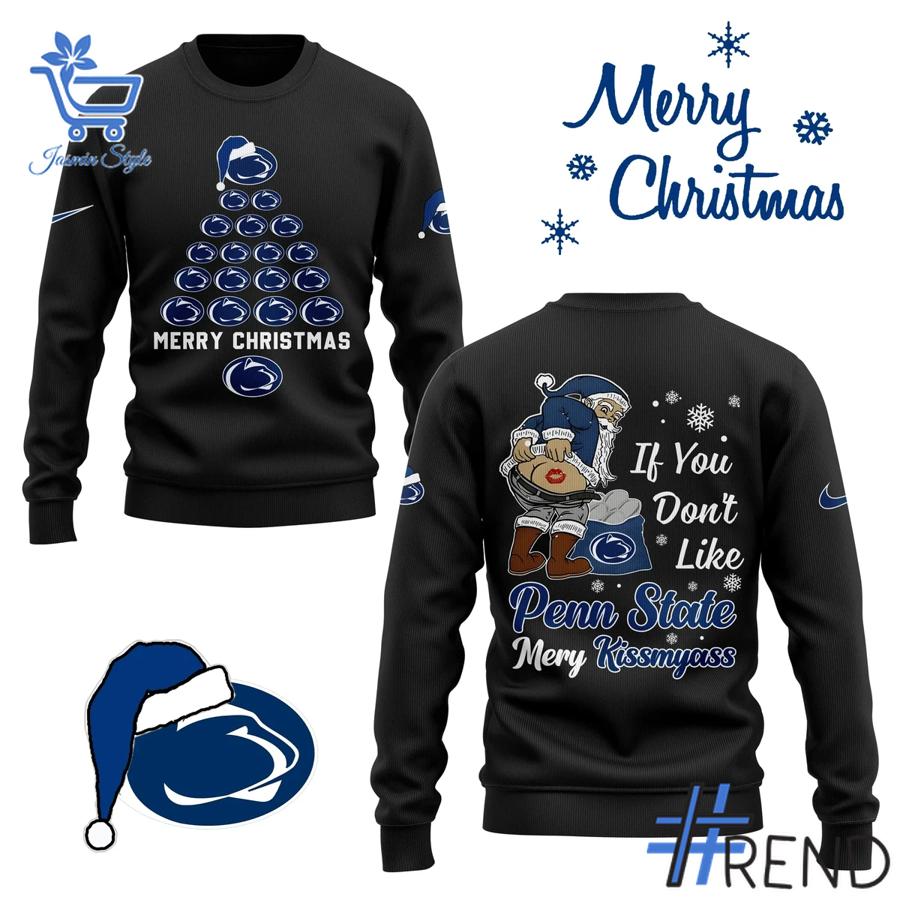 Sleek 1 Penn State Nittany Lions Merry Christmas Sweater that complements both casual and streetwear styles.