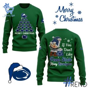 Penn State Nittany Lions Merry Christmas Sweater brings a fresh edge to your everyday outfit.