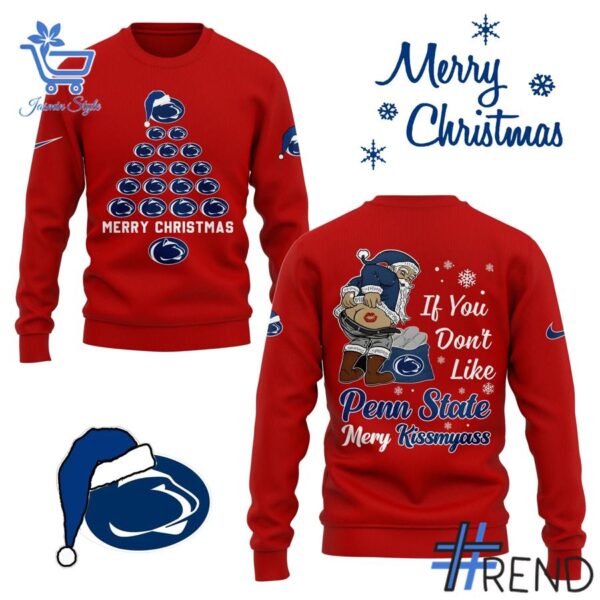 Penn State Nittany Lions Merry Christmas Sweater brings a fresh edge to your everyday outfit.