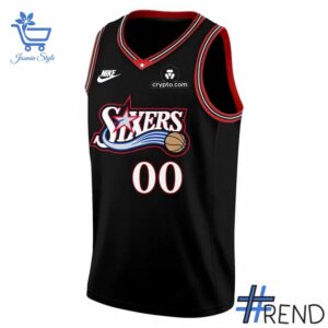 Fresh seasonal style featuring Philadelphia ers Hardwood Classic Basketball Jersey.