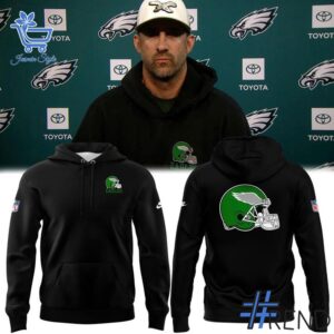 Philadelphia Eagles Black Hoodie brings a fresh edge to your everyday outfit.
