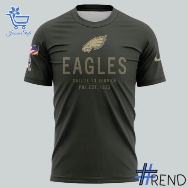 Fresh seasonal style featuring Philadelphia Eagles Salute to Service Tshirt.
