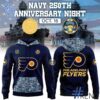 High-quality 1 Philadelphia Flyers Navy 250th Anniversary Night Hoodie that brings your outfit to life.