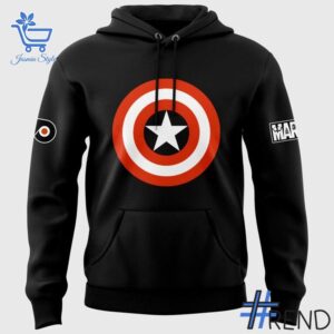 Sleek 2 Philadelphia Flyers x 2025 Marvel Super Hero Hoodie that complements both casual and streetwear styles.