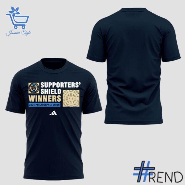 Philadelphia Union Supporters Shield Winners Tshirt brings a fresh edge to your everyday outfit.