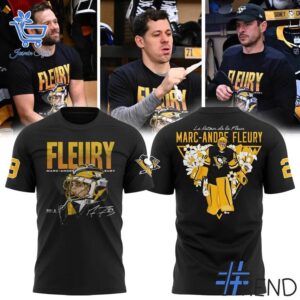 High-quality 2 Pittsburgh Penguins Yellow Marc Andre Fleury Shirt that brings your outfit to life.